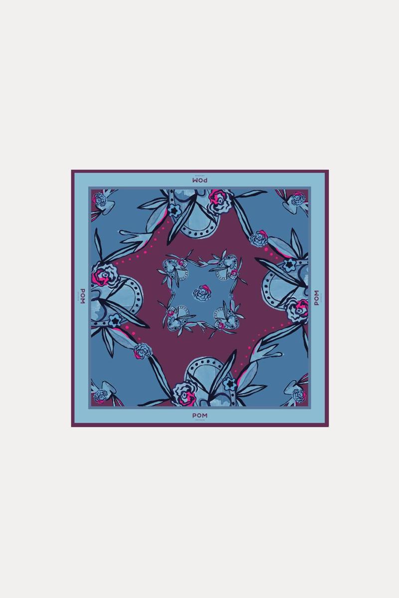 POM Amsterdam Sjaal SP9397 Blauw 3