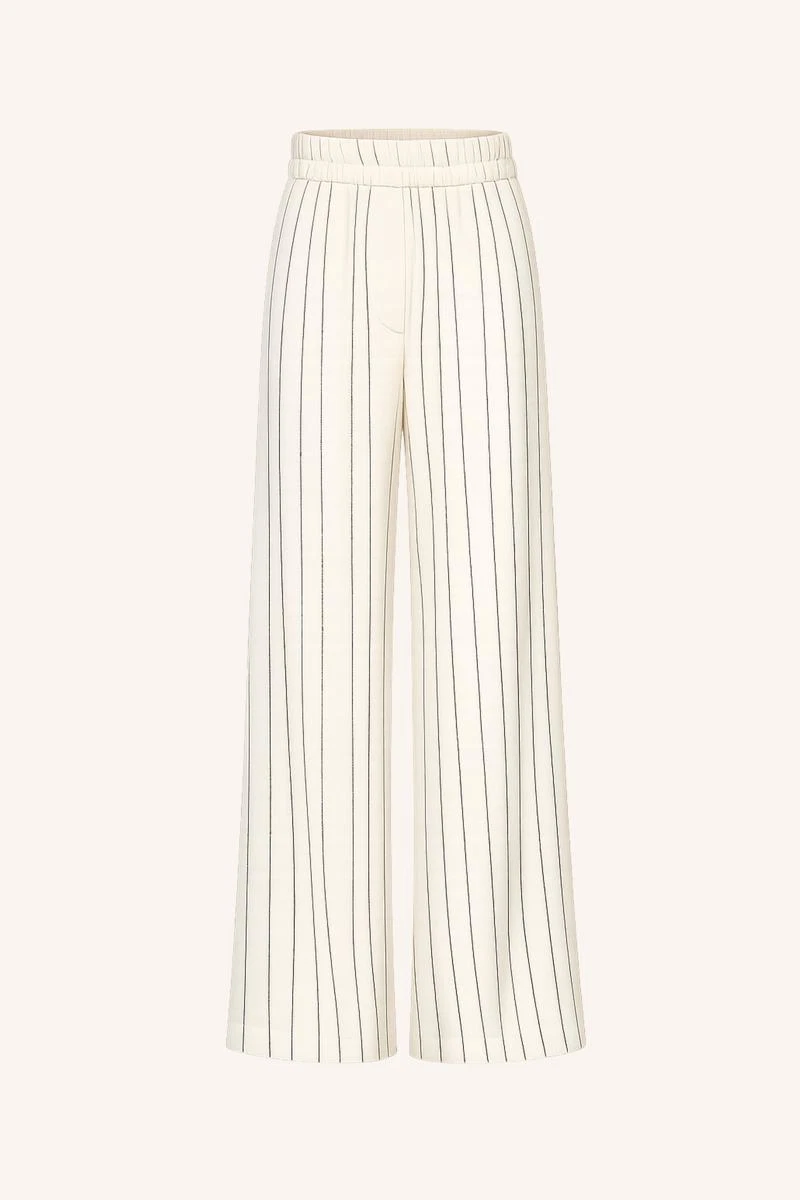 By-Bar Pantalon Benji Pinstripe Zwart 2