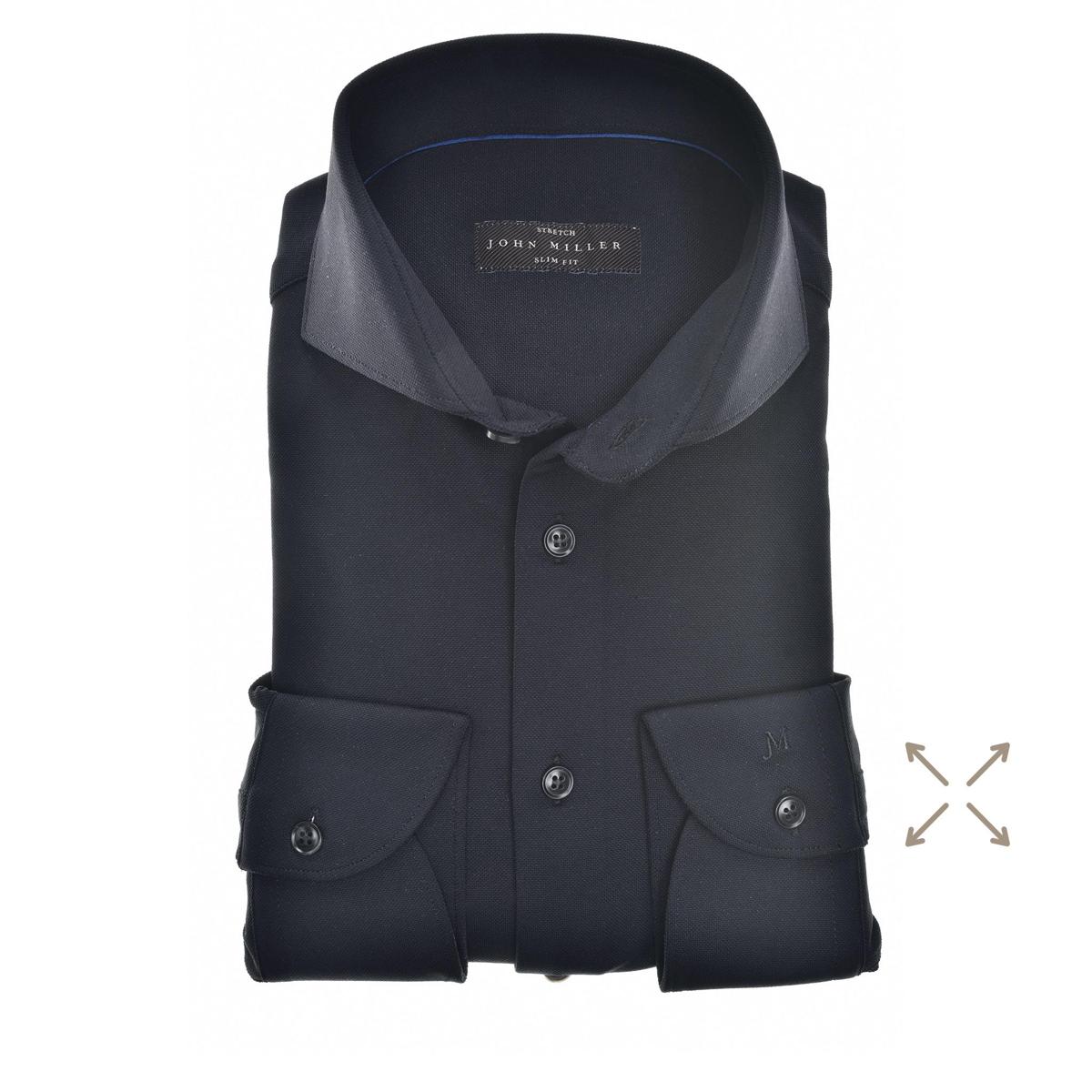 John Miller Overhemd 5346516 Zwart 1