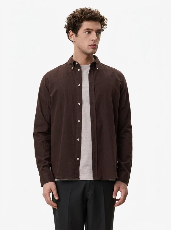 Les Deux Overhemd 1002196 Bruin 1