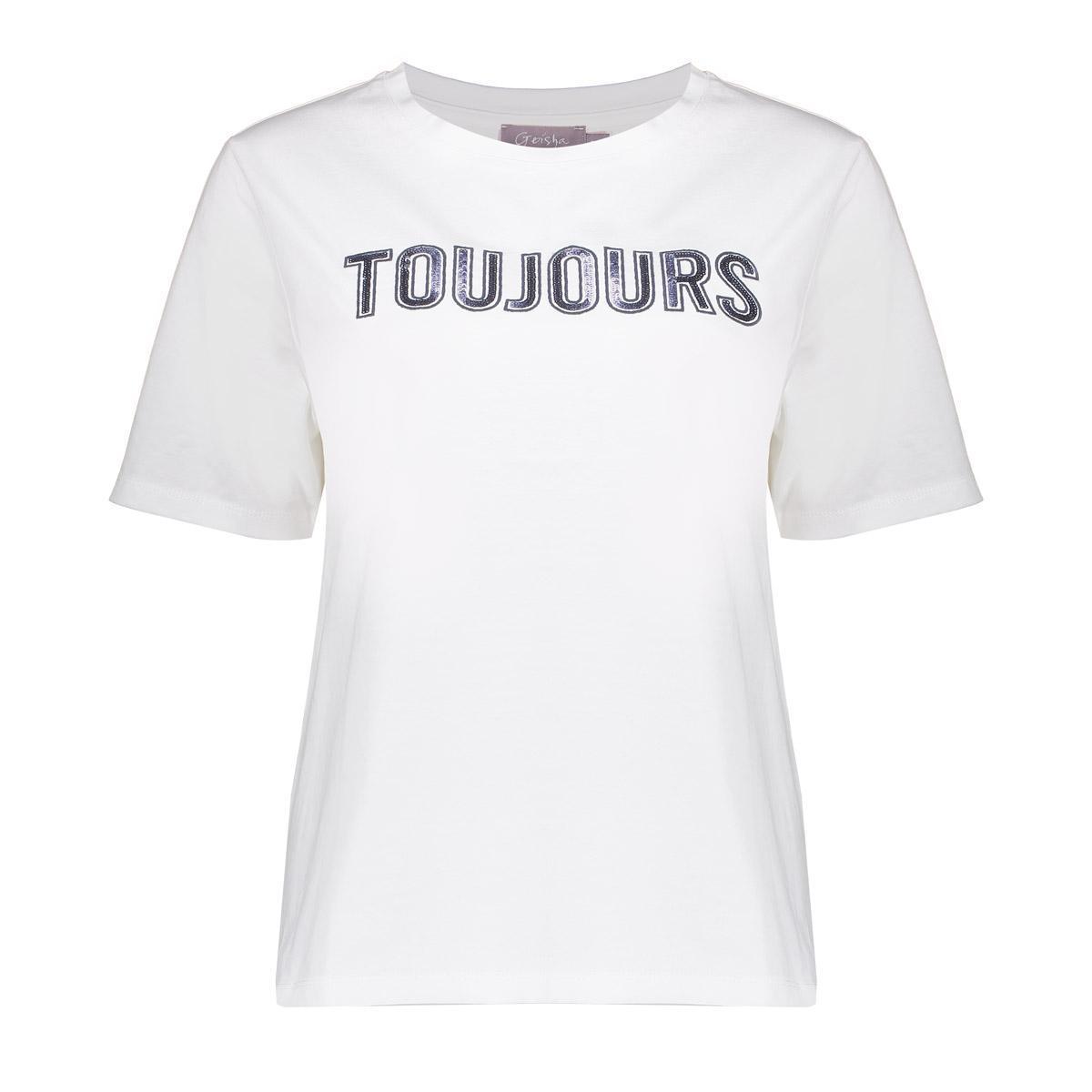 Geisha T-Shirt 52837-41 Off-White 2