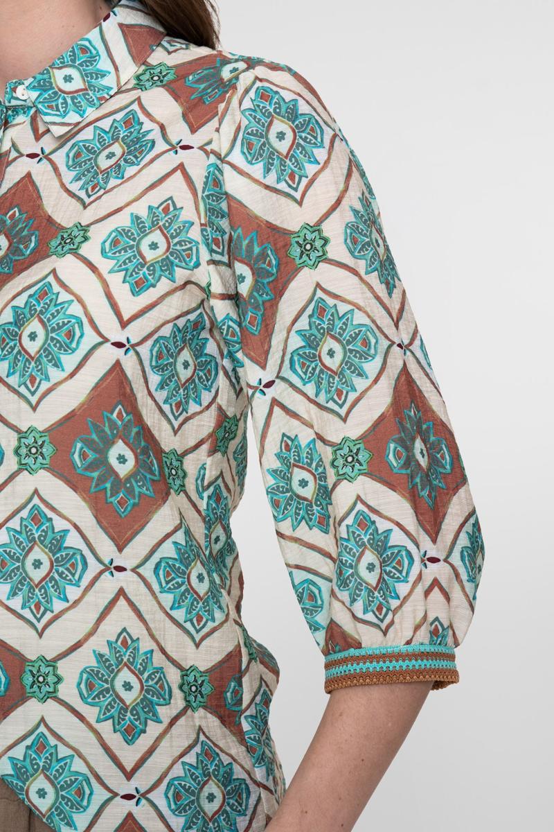 Geisha Blouse 63453-20 Blauw 5