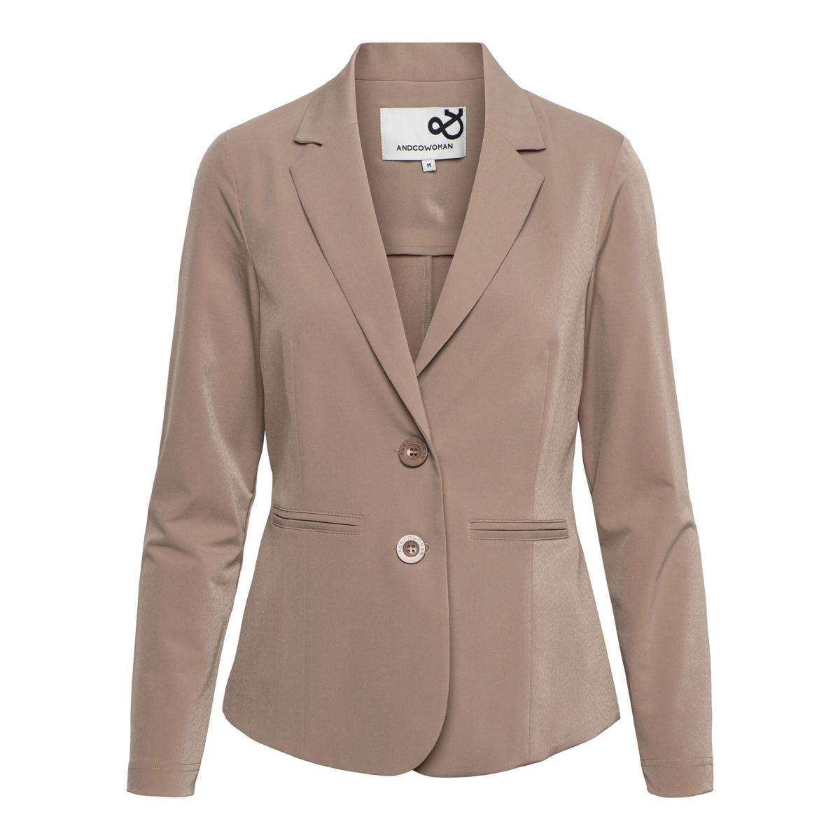 &Co Woman Blazer BZ110-2 Taupe 1