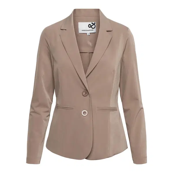 &Co Woman Blazer BZ110-2 Taupe 1