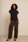 Studio Anneloes Blouse Danni gold stripe Blauw 3