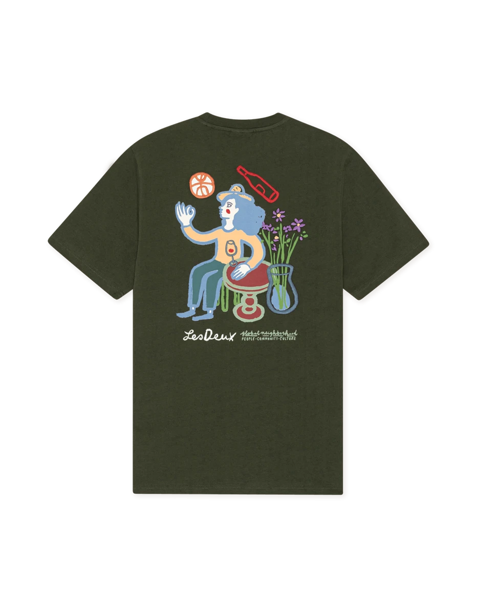 Les Deux T-Shirt Rural Groen 4
