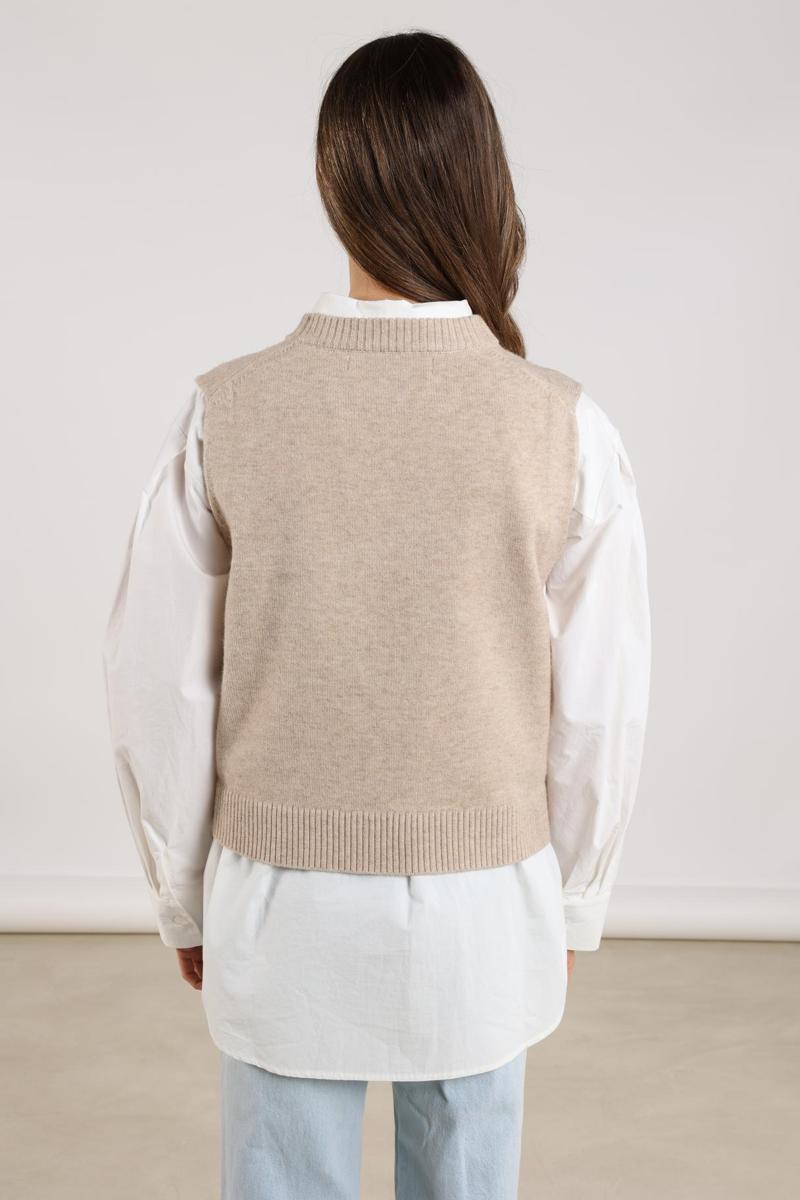 NUKUS Spencer Intarsia Beige 5