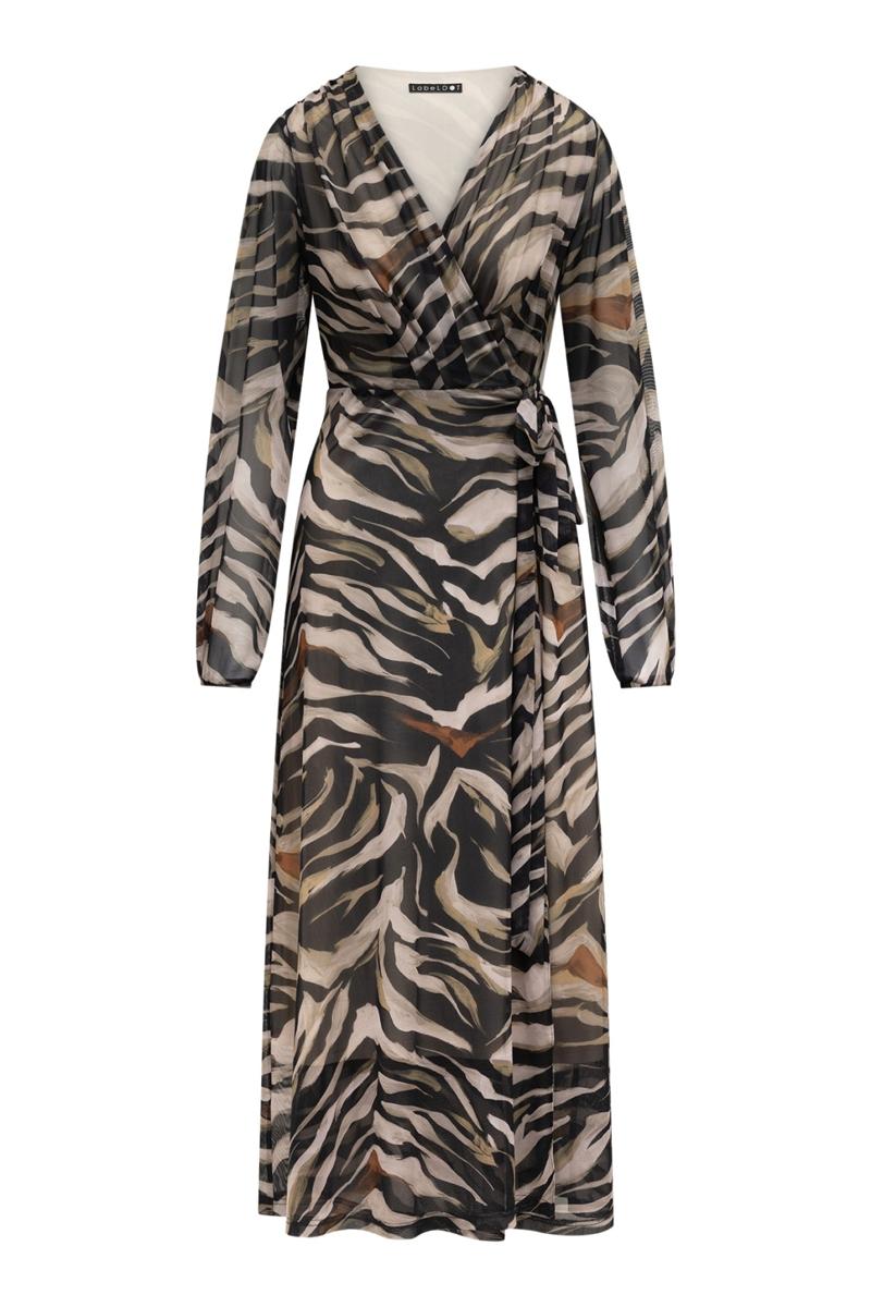 Label DOT Jurk 2623002 Taupe 2