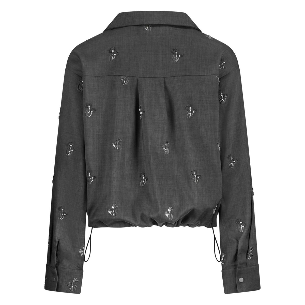 NUKUS Blouse Newport Grijs 4