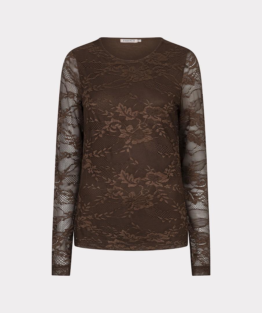 EsQualo Longsleeve W26.30724 Bruin 1