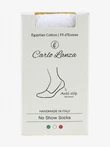 Carlo Lanza Sokken 400 Invisible Wit 1