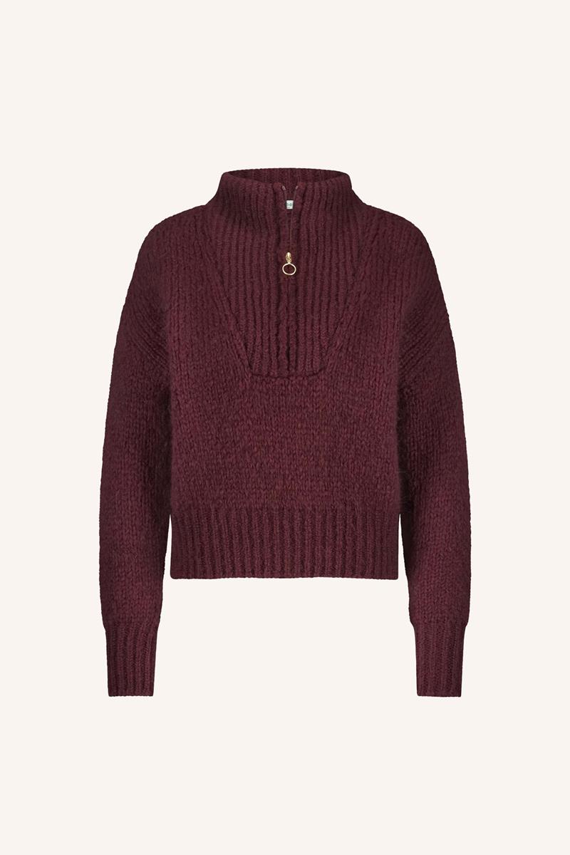 By-Bar Trui Boxy Beau Pullove Rood 2