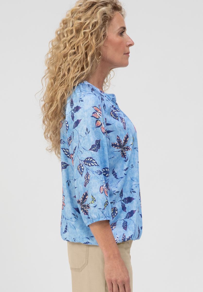 Bianca Blouse Rana Blauw 4