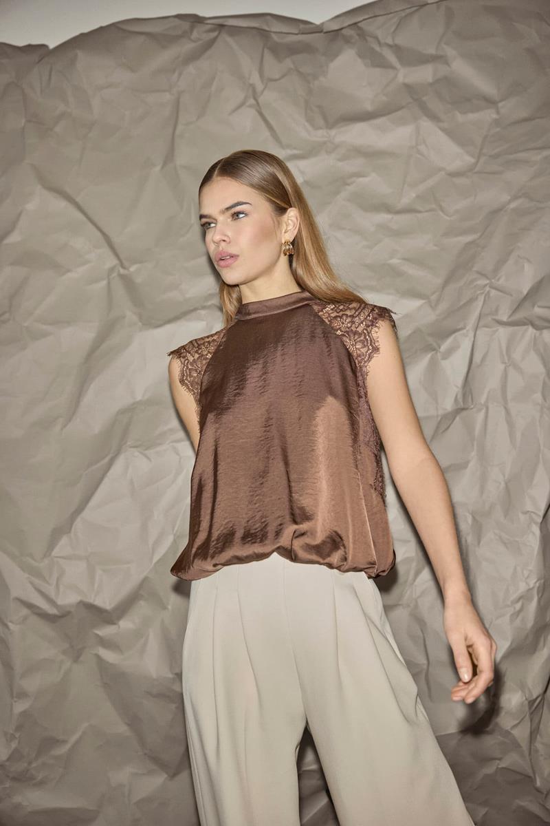 Co'Couture Top Idun Bruin 1