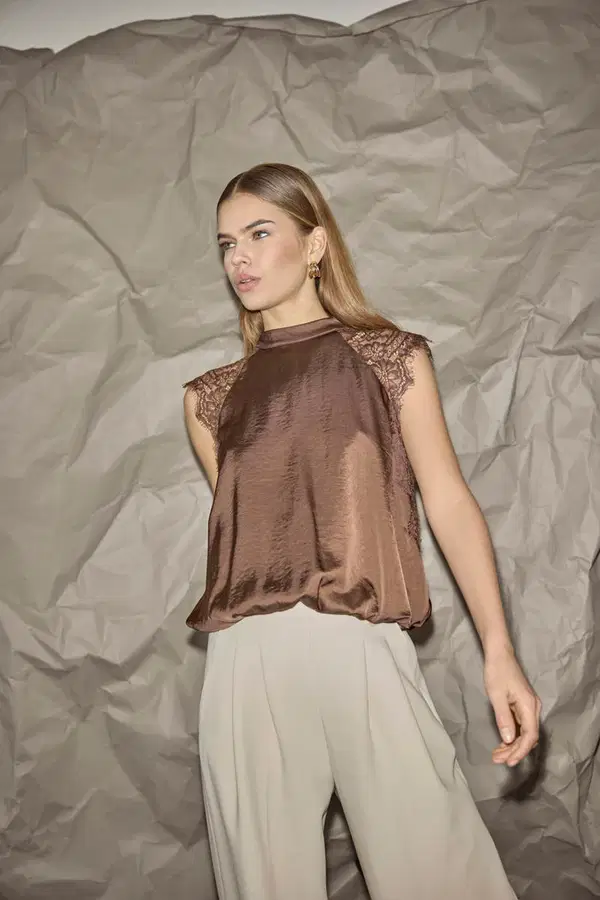 Co'Couture Top Idun Bruin 1