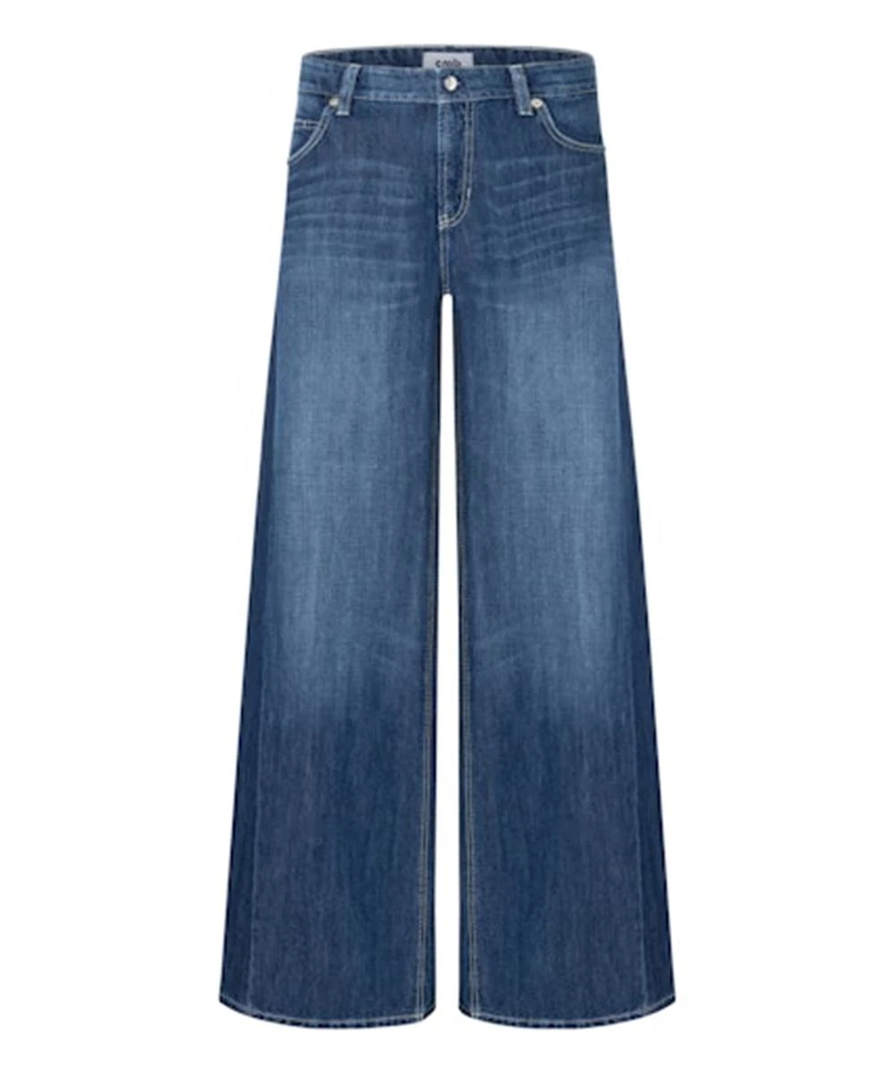 Cambio Jeans Palazzo Patch Blauw 1