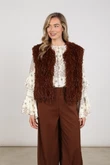 NUKUS Gilet Mila Bruin 1