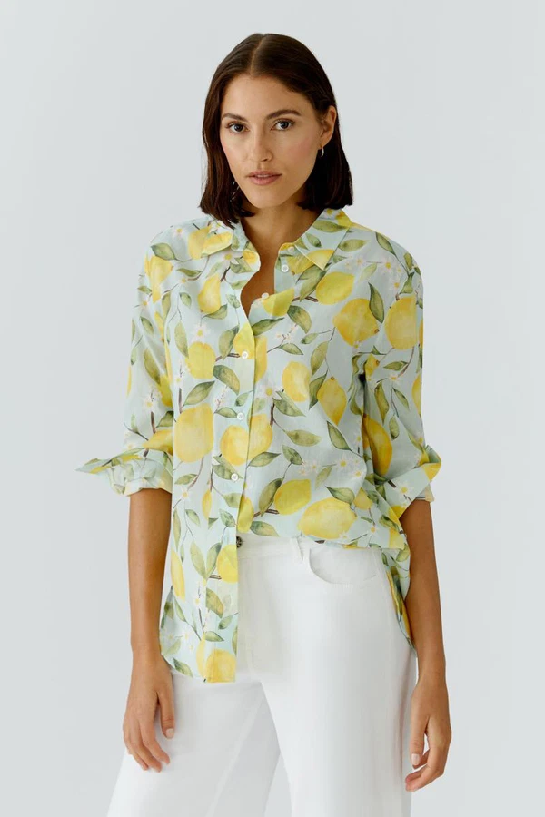 Oui Blouse 0097535 Geel  1