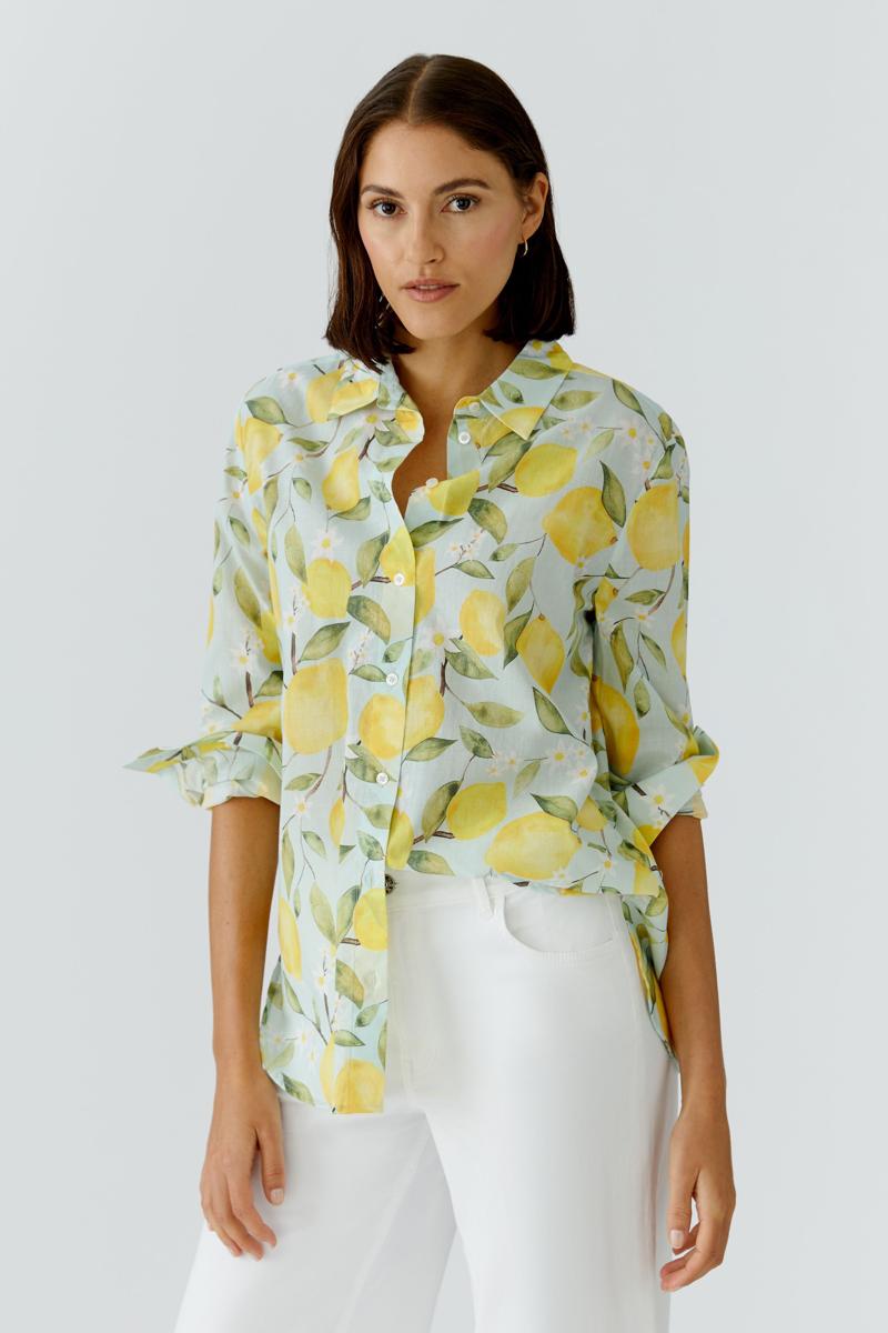 Oui Blouse 0097535 Geel 1