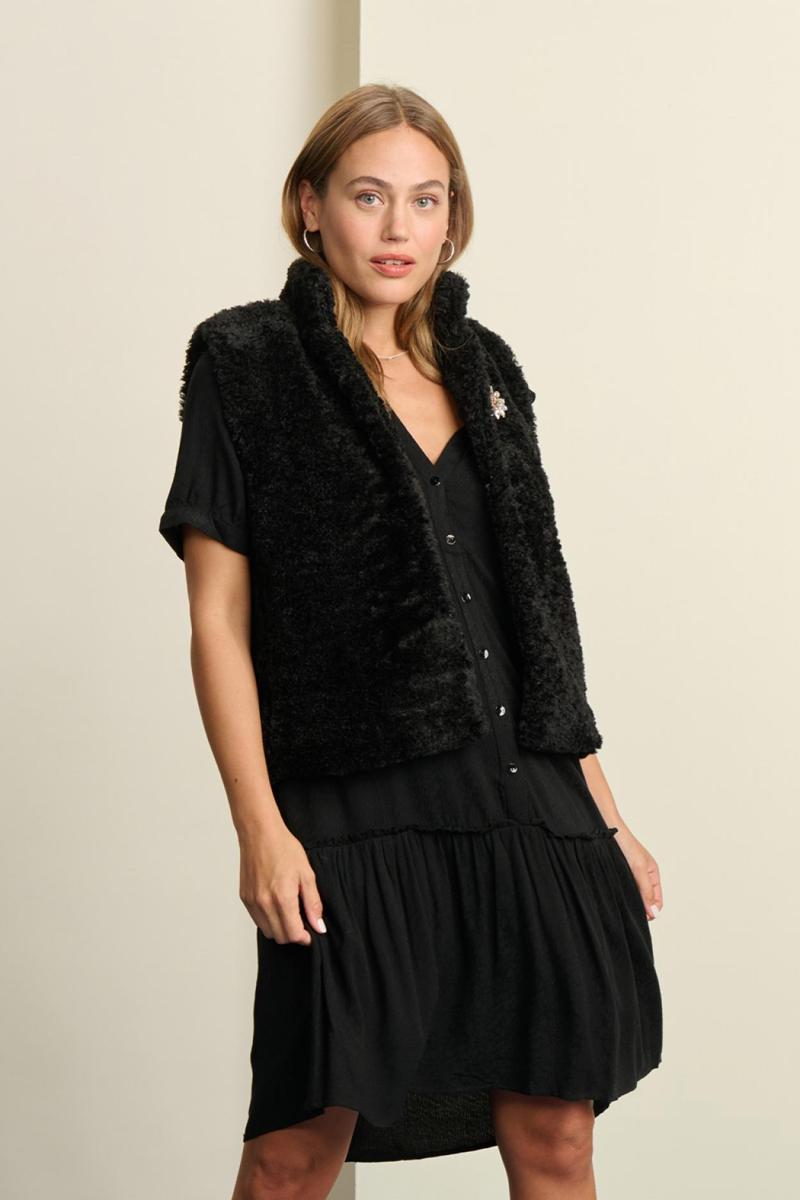 POM Amsterdam Gilet SP7343 Zwart 2