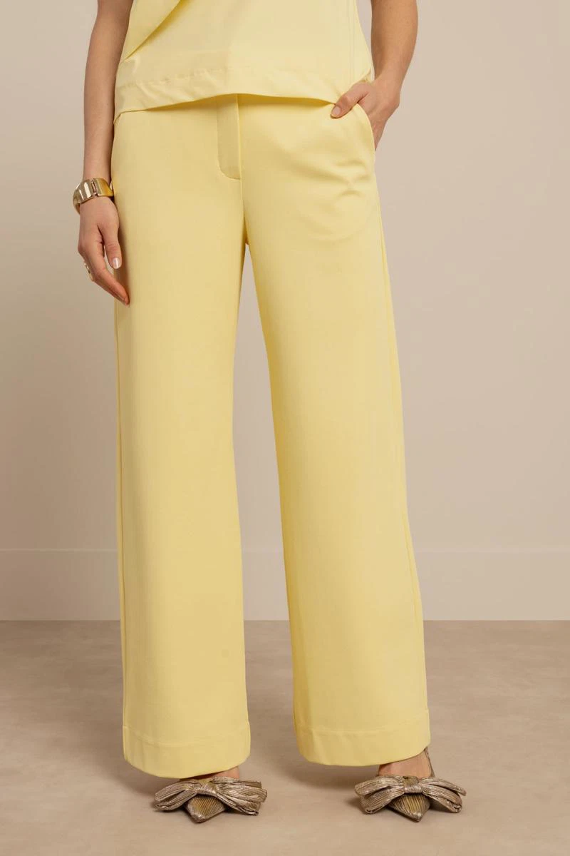 Studio Anneloes Pantalon Luz Twill Geel  1