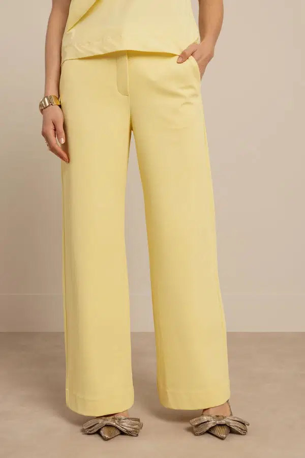 Studio Anneloes Pantalon Luz Twill Geel  1