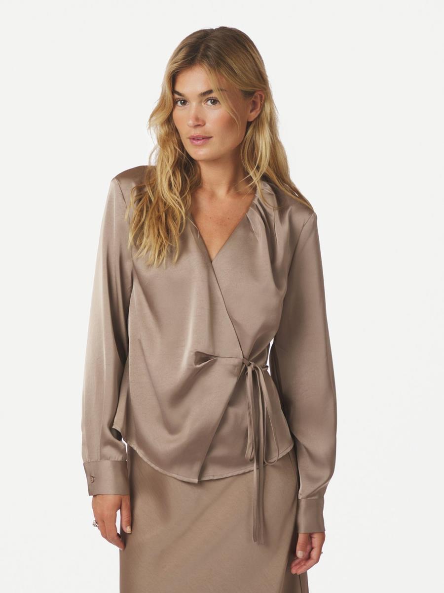 Neo Noir Blouse Caprina Taupe 1