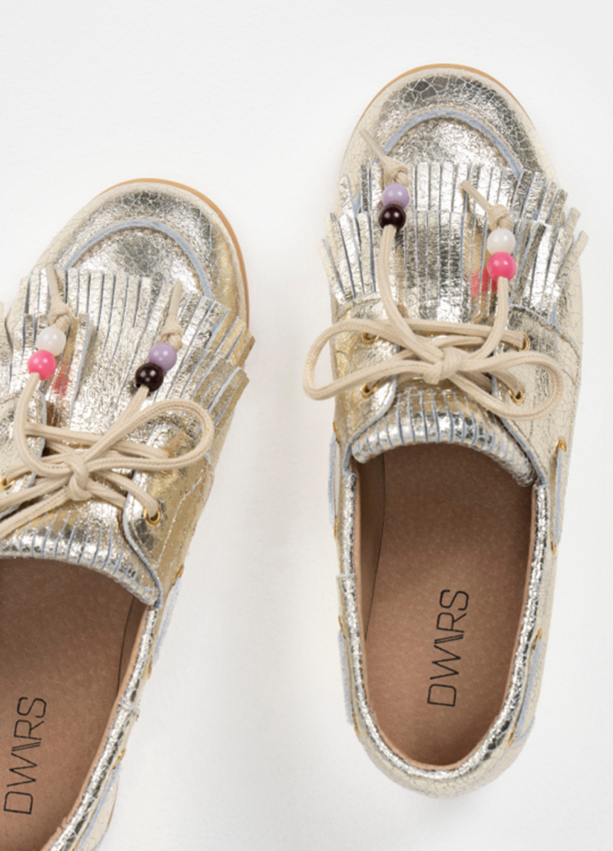 DWRS Loafers Latty fringes Goud 2
