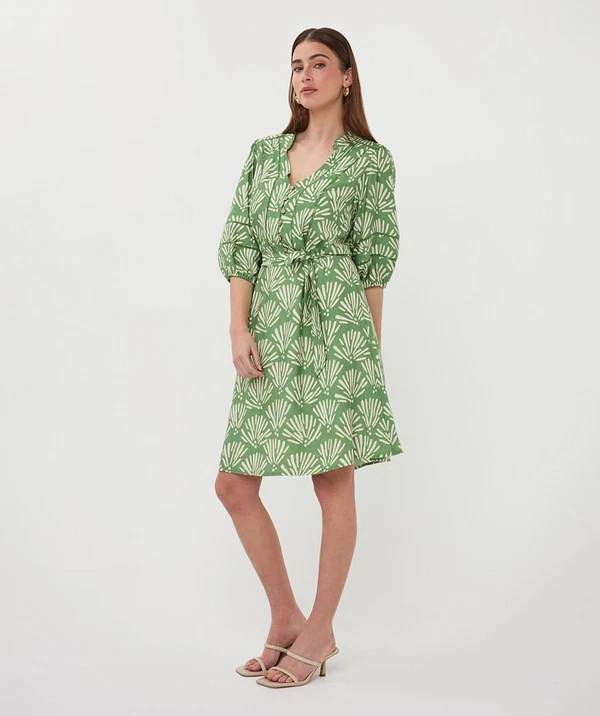 EsQualo Jurk HS26.14210 Groen 1