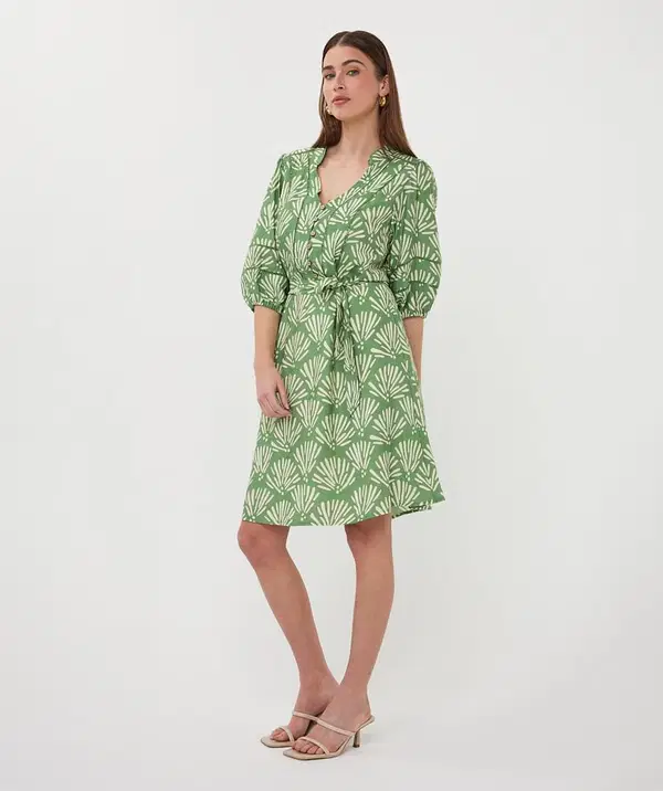 EsQualo Jurk HS26.14210 Groen 1
