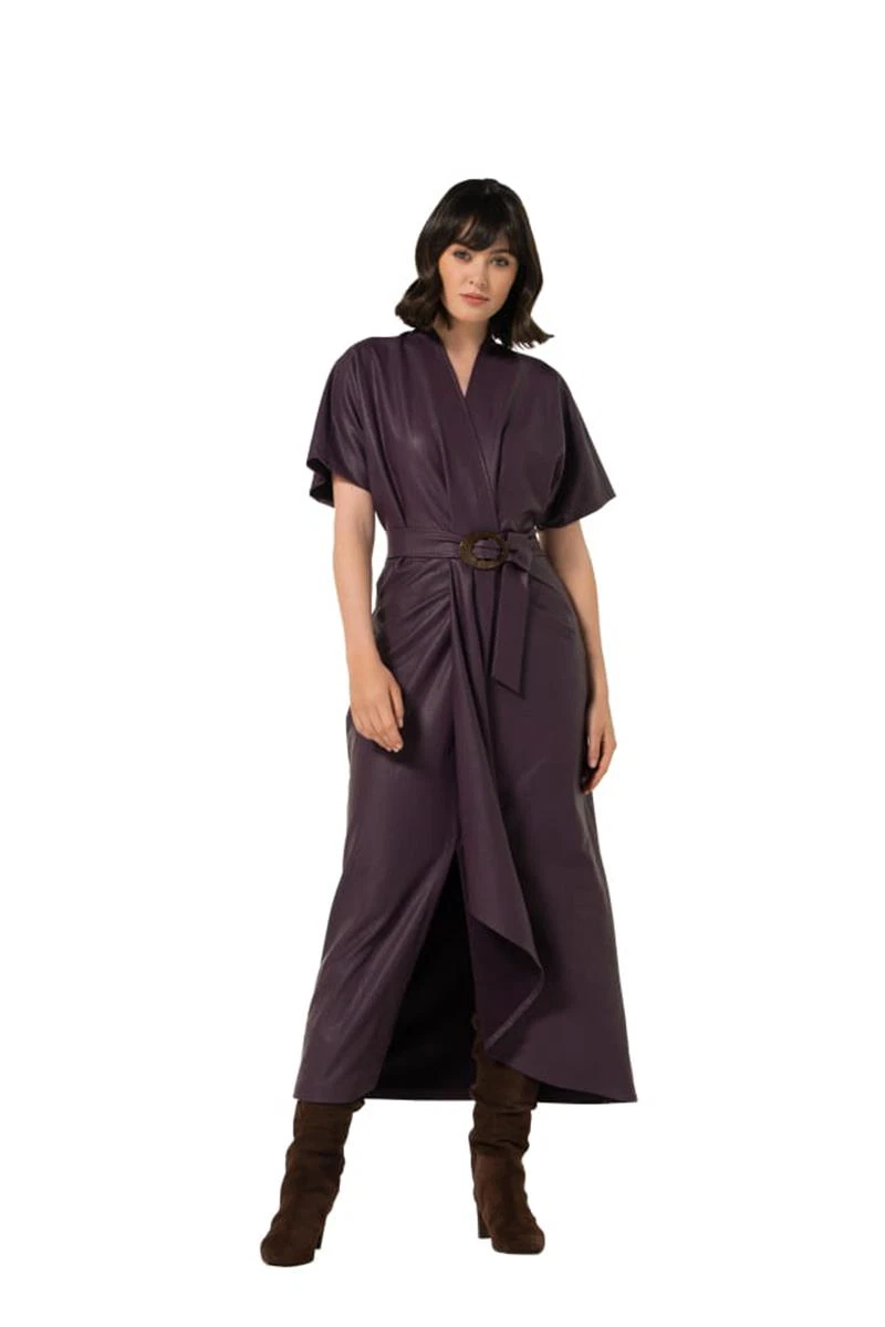 Caroline Biss Jurk 4109 Paars 1