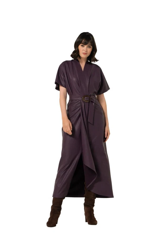 Caroline Biss Jurk 4109 Paars 1