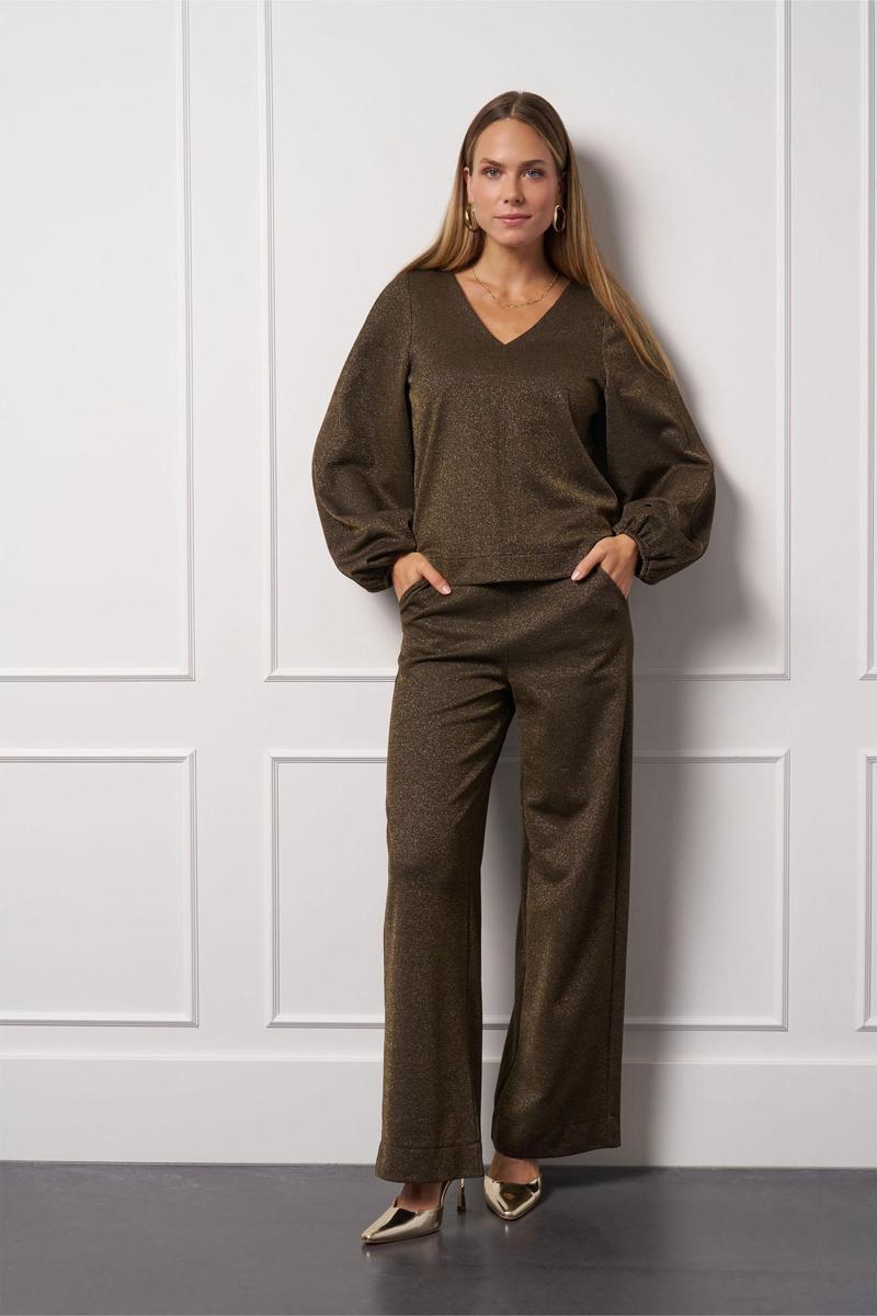 Studio Anneloes Blouse Claudina sparkle Goud 6