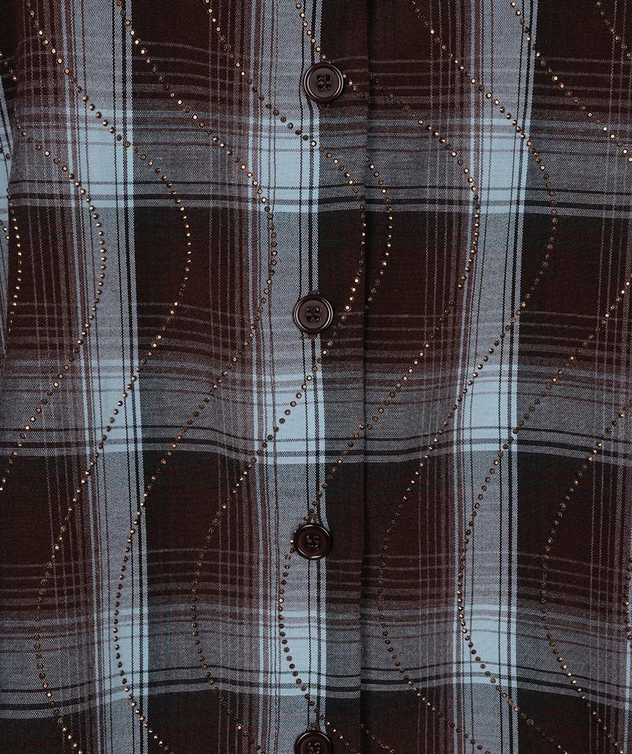 EsQualo Blouse W26.28723 Bruin 2