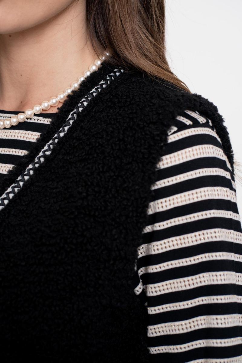 Geisha Gilet 55541-19 Zwart 4