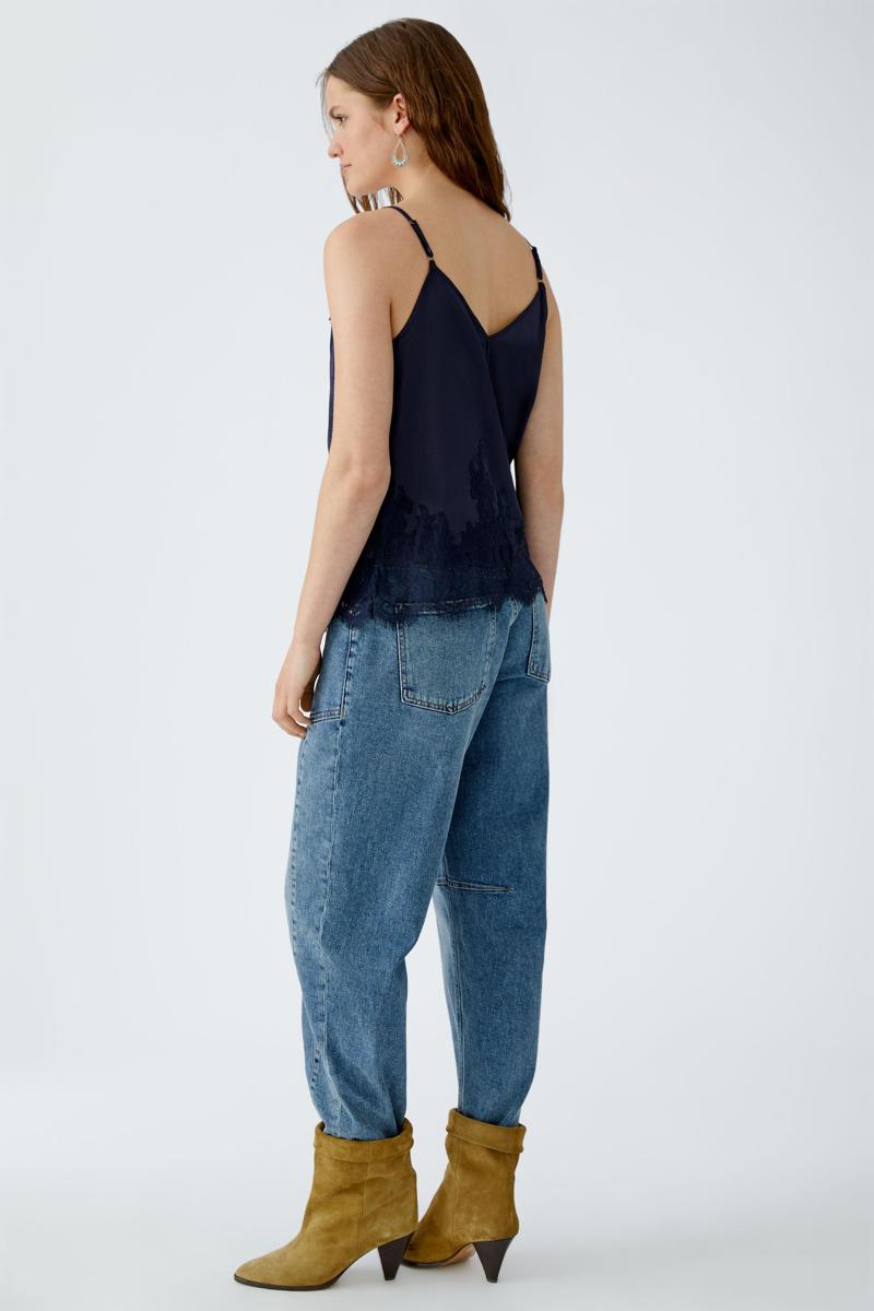 Oui Blouse 0094325 Blauw 3