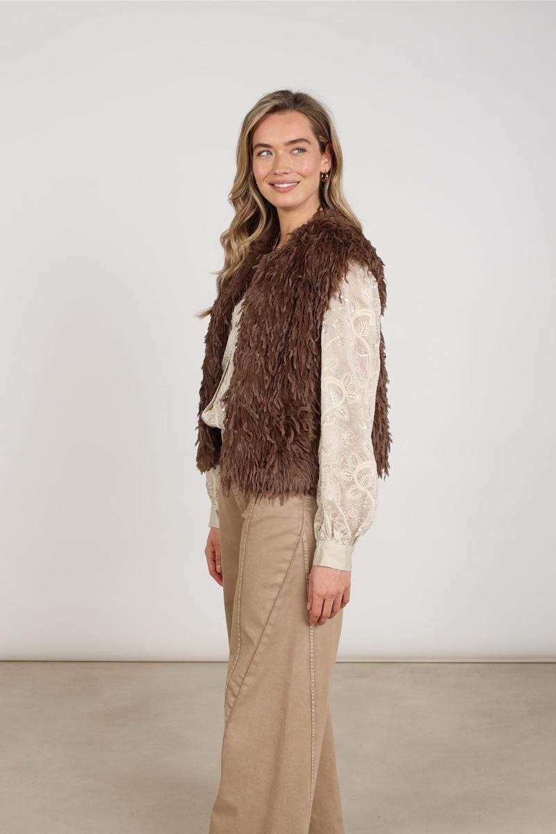 NUKUS Gilet NKF08026 Taupe 2