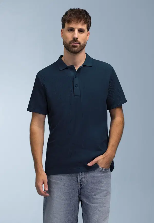 BlueFields Polo 48136069 Blauw 1