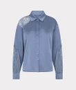 EsQualo Blouse W26.14700 Blauw 1