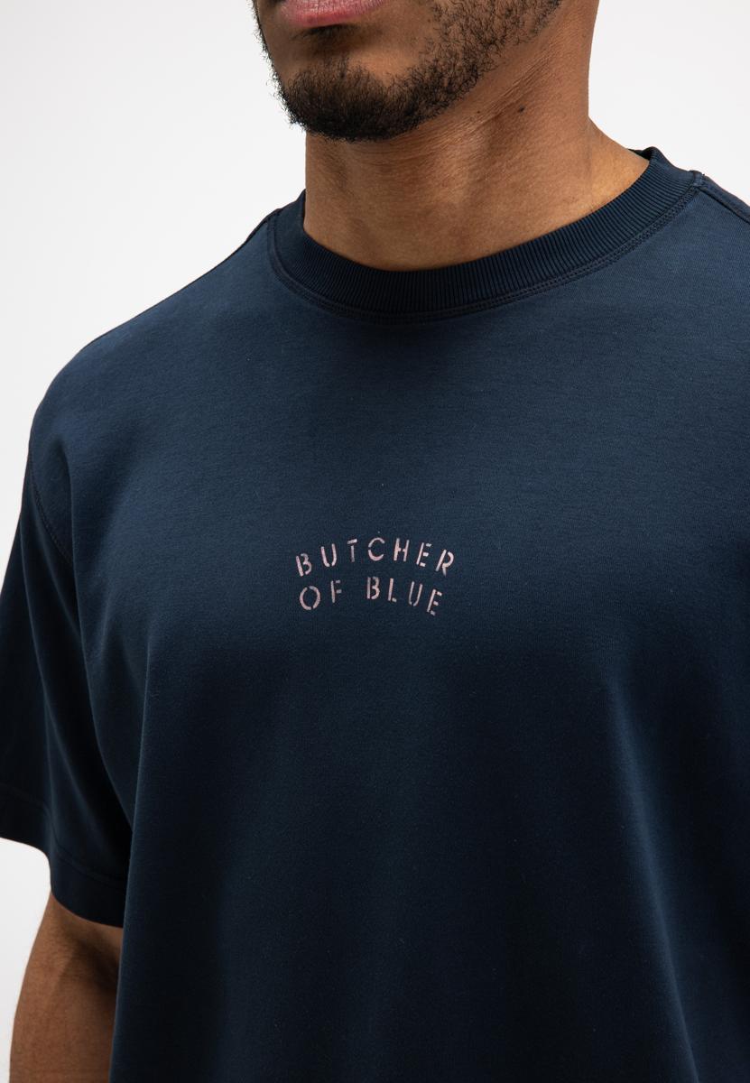 Butcher of Blue T-Shirt Mercer Blauw 5