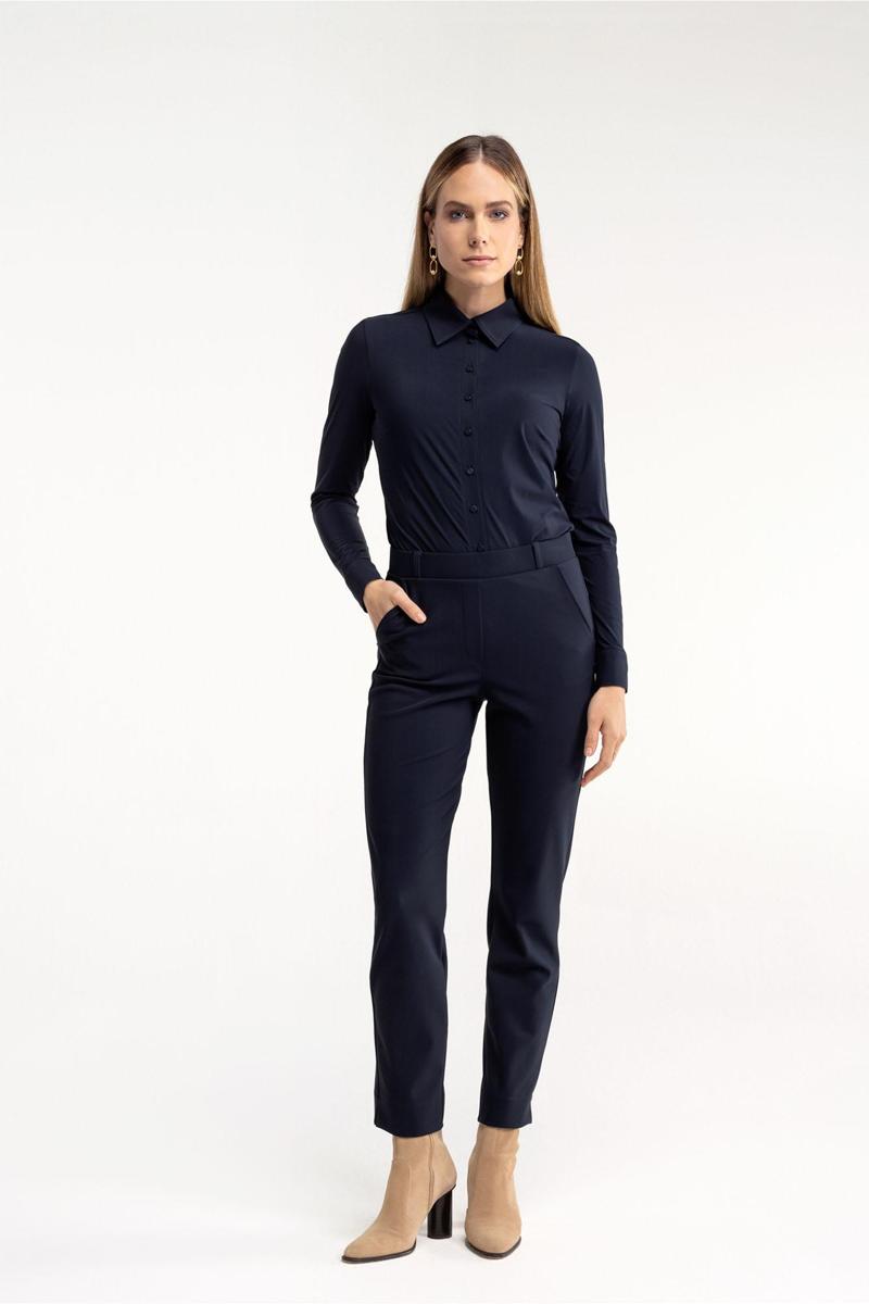Studio Anneloes Pantalon Anne Bonded Blauw 5