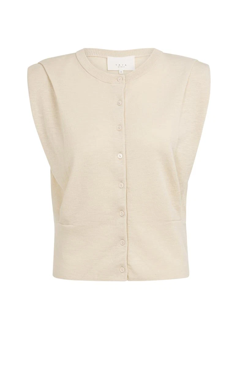 YAYA Vest 01-010158-605 Off-White 1