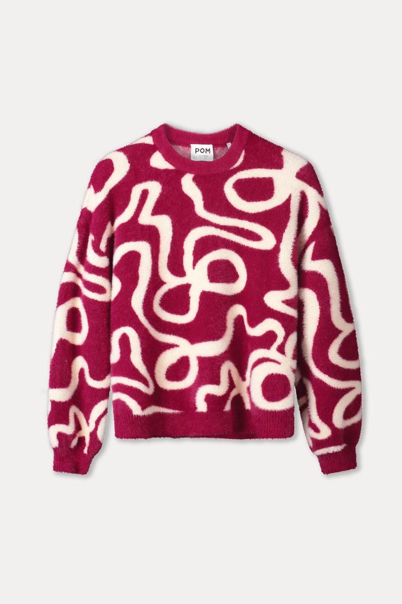 POM Amsterdam Trui SP9766 Rood 2