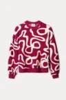 POM Amsterdam Trui SP9766 Rood 2