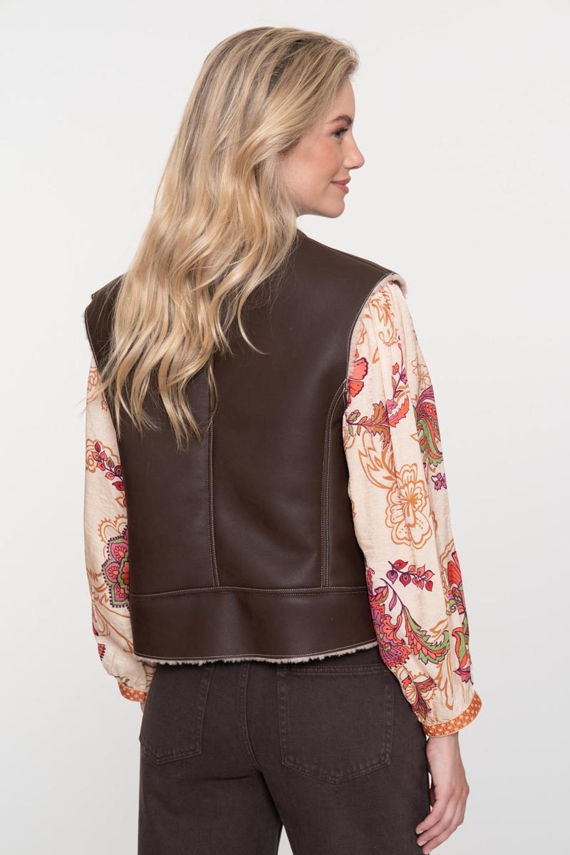 Geisha Gilet 55847-19 Bruin 3