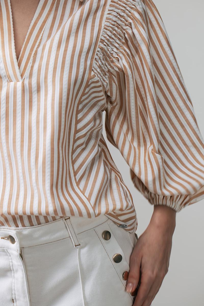 Label DOT Blouse Abba Beige 4