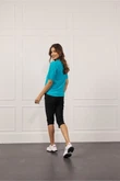 Studio Anneloes Pantalon Hanna capri trous Zwart 6