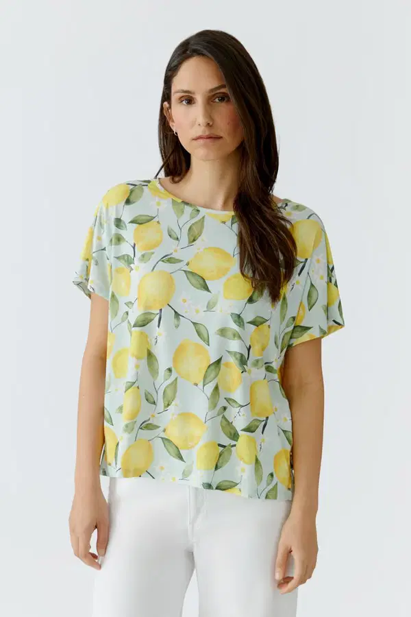 Oui T-Shirt 0097536 Geel  1
