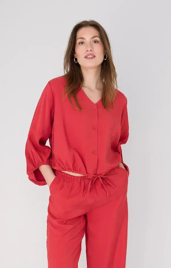 Anna Blouse 43a05-03629B Rood 1