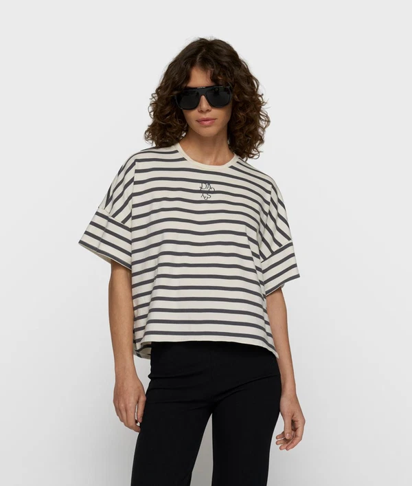 10DAYS T-Shirt 20-759-6203 Blauw 1